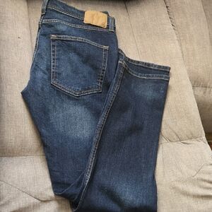 True Craft Men's Dark Blue Straight Jeans